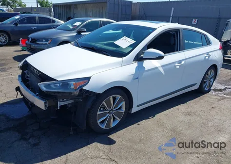 2019 Hyundai Ioniq Hybrid Limited из США, поврежденный, VIN KMHC85LC3KU124523